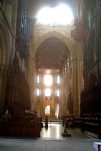 Early morning in Peterborough Cathedral